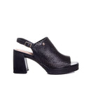 Sandália Bottero Salto Médio Couro Preto