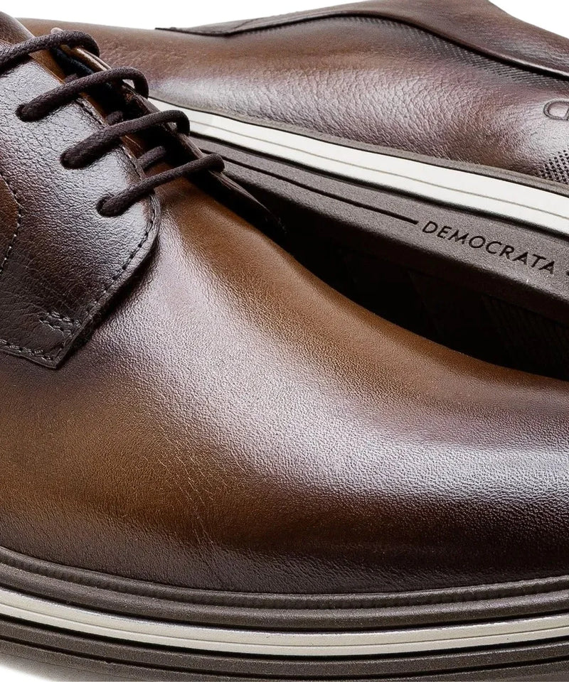 Sapato Masculino Democrata Hi-soft Dune Tan