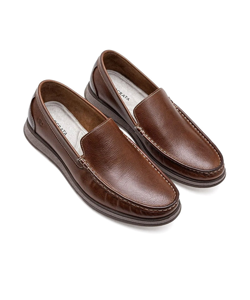 Mocassim Masculino Democrata Nash Couro Conhaque