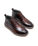 Bota Masculina Democrata Jeff Couro Mogno