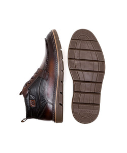 Bota Masculina Democrata Jeff Couro Mogno