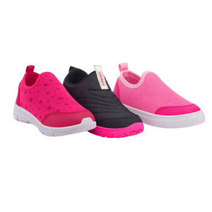 Funfy Combo Infantil 3 Pares Tenis Casual Menina Funfy