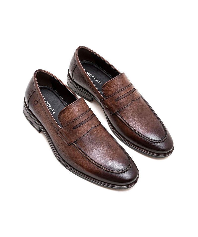 Sapato Social Democrata Metropolitan Moscato Mogno