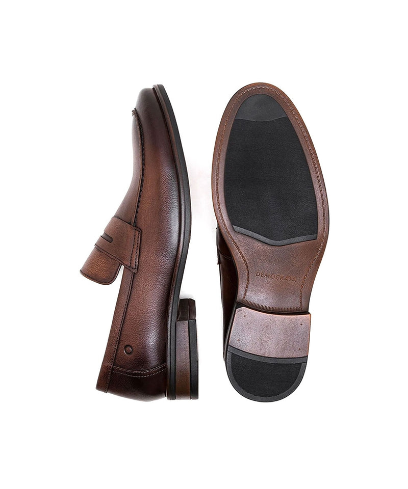 Sapato Social Democrata Metropolitan Moscato Mogno